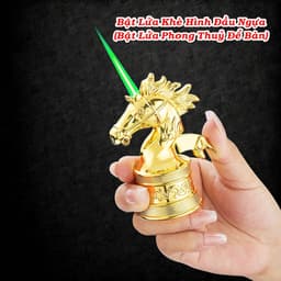 HCM Bật Lửa Gas Khè Kim Loại Hình Con Vật Để Bàn Trang Trí Phong Thủy 5