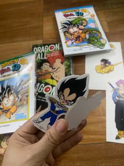 Combo 4q vở tranh Dragon ball color dragon ball sd kèm phụ kiện 6