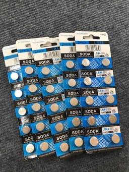 (bán sỉ) combo 5 vỉ =50 viên pin cúc áo lr44 - pin đồng hồ - pin máy tính cầm tay ... 2