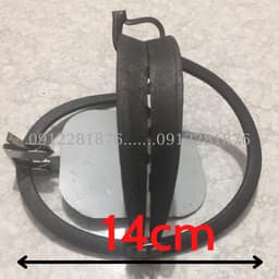 Cạm bẫy thú 14cm- cạm bẫy chuột- cạm bẫy thú lớn tặng nẫy và bàn đạp loại cạm 14cm 2