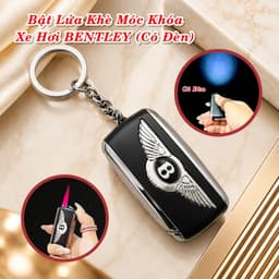 HCM Bật Lửa Khè Xài Gas Móc Khóa Xe Hơi Bentley Có Đèn Pin 2