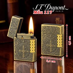 HCM Bật Lửa Dupont Lùn Xài Gas Hình Khắc Nổi Các Kiểu (Chọn Mẫu) 2