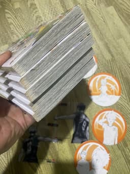 (+post) Bộ 5q vở Haikyu Chàng khổng lồ tí hon tập 41-45 kèm phụ kiện + post 6