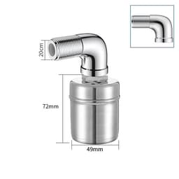 Phao Nước Mini Tự Động, Van Cơ Ngắt Nước Khi Đầy, Điều Chỉnh Mực Nước, Inox 304 Bền Đẹp, Chống Rỉ Sét 2