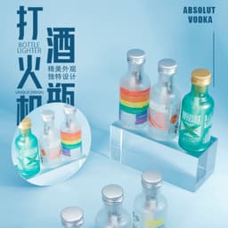 HCM Bật Lửa Xài Gas Hình Chai Rượu Vodka Các Loại Trang Trí Độc Lạ 3