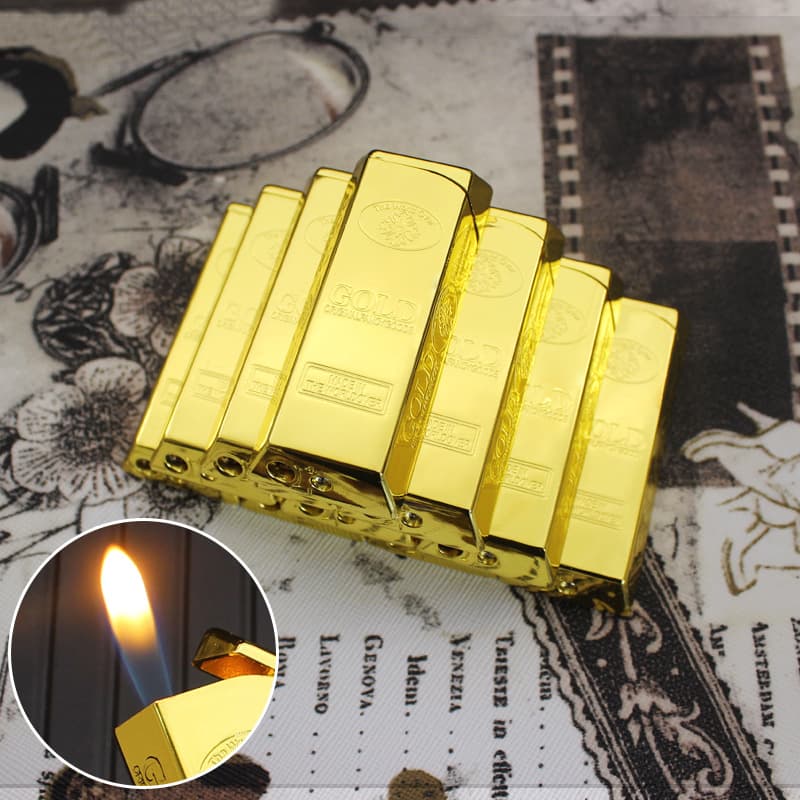 HCM Bật Lửa Xài Gas Hình Thỏi Vàng Các Loại, Sưu Tầm Độc Lạ