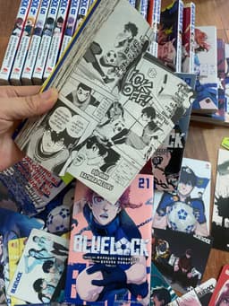 (+poster) Bộ 22q vở Blue Lock Bluelock T1-22 full card + 3 standee + poster 5