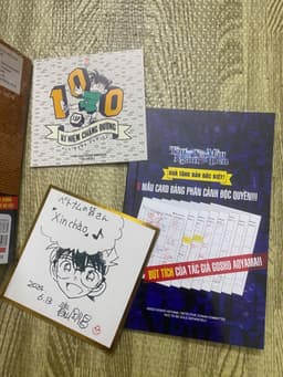 (+post) Combo 8q vở Conan Thám Tử Lừng Danh kèm phụ kiện và poster 3