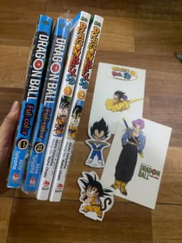 Combo 4q vở tranh Dragon ball color dragon ball sd kèm phụ kiện 1