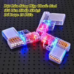 [HCM] Bật Lửa Khè Xài Gas Hình Sung Hộp Thuốc 2in1 Có Đèn Nhấp Nháy 12.5cm 2