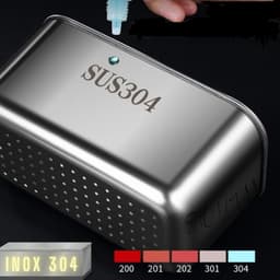 Khay lọc rác bồn rửa chén và khay ráo nước trái cây đa năng Inox 304 cao cấp 6