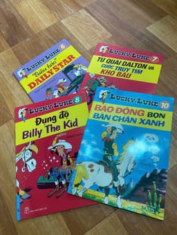 Combo 4q vở Lucky luke T6,7,8,10 1