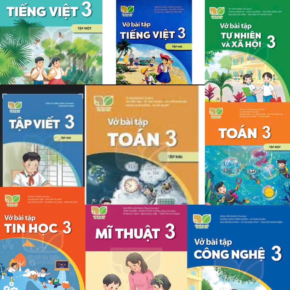 Vở toán tiếng việt Tập viết lớp 3 kết nối tri thức với cuộc sống