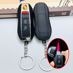 HCM Bật Lửa Khè Xài Gas Móc Khóa Xe Hơi Porsche Có Đèn Pin 2