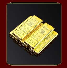 HCM Bật Lửa Gas Đá Hình Thỏi Vàng 9999 Dài Mỏng 2