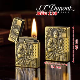HCM Bật Lửa Dupont Lùn Xài Gas Hình Khắc Nổi Các Kiểu (Chọn Mẫu) 3