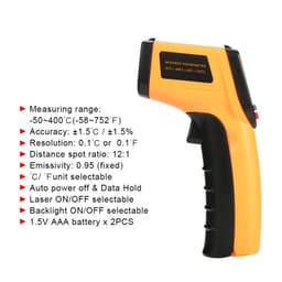 Máy đo nhiệt độ hồng ngoại GM320 chính xác, tiện dụng cho mọi nhu cầu 4
