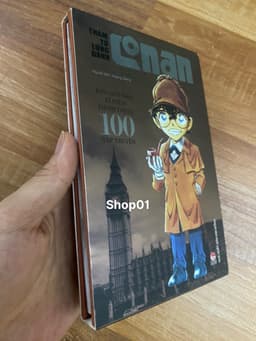 (+post) Vở truyen.tranh Conan Thám Tử Lừng Danh Conan tập 100 limited đủ phụ kiện 3