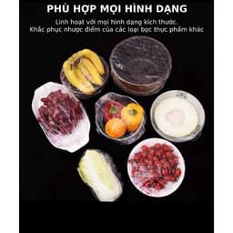 túi bọc  thực phẩm co giãn siêu dai có chun cùng túi gấu - tiện ích hoàn hảo cho nhà bếp 4