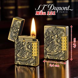 HCM Bật Lửa Dupont Lùn Xài Gas Hình Khắc Nổi Các Kiểu (Chọn Mẫu) 6