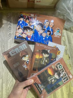 (+pos) Bộ 3q vở Thám Tử Lừng Danh Conan Tập 100 lim+đb+thường - Kèm Bìa Áo + Poster 5