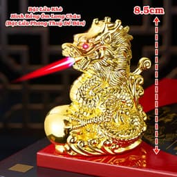 [HCM] Bật Lửa Gas Khè Hình Con Rồng Ôm Long Châu 4