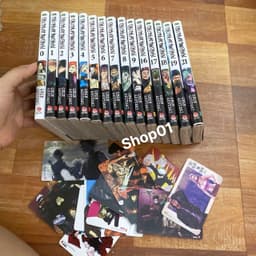 (thường+poster) Bộ Truyện tranh Chú thuật hồi chiến bản thường +poster JJK Jujutsu Kaisen có phụ kiện 3