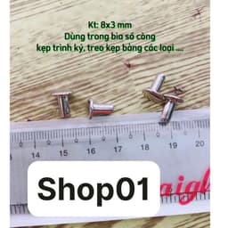 (lỗ 2cm) Combo 10c Kẹp còng giữ giấy 2 nhẫn chữ o - Gáy sổ còng - Kẹp giấy bảng quảng cáo, thông báo bầu cử, kế hoạch .... 8