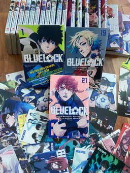 (+poster) Bộ 22q vở Blue Lock Bluelock T1-22 full card + 3 standee + poster 4