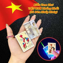 HCM Bật Lửa Khè Xài Gas Chủ Đề Việt Nam Lộ Thiên Có Đèn Led Nhấp Nháy Đẹp Lạ 4