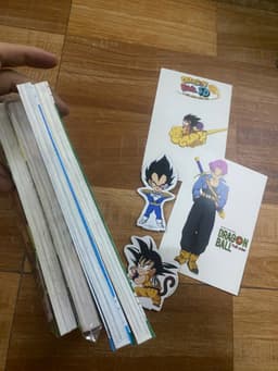 Combo 4q vở tranh Dragon ball color dragon ball sd kèm phụ kiện 3