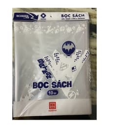 Túi 10 Bao bọc bìa nilon sách vở sách giáo khoa chương trình mới 3