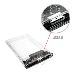 Vỏ ổ cứng di động trong suốt 2.5 inch 79mm x 125mm x 13mm 4
