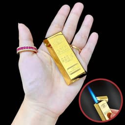HCM Bật Lửa Xài Gas Hình Thỏi Vàng Các Loại, Sưu Tầm Độc Lạ 6