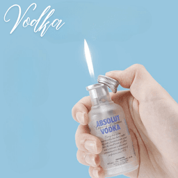 HCM Bật Lửa Xài Gas Hình Chai Rượu Vodka Các Loại Trang Trí Độc Lạ 1