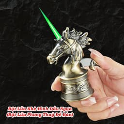 HCM Bật Lửa Gas Khè Kim Loại Hình Con Vật Để Bàn Trang Trí Phong Thủy 4