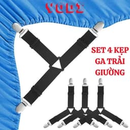 Kẹp ga giường 4 chiều chắc chắn giúp giữ drap phẳng, ngăn chặn xê dịch hiệu quả 2