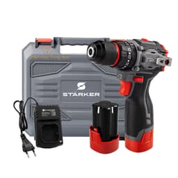 Máy khoan pin 3 chức năng, pin 16,8V máy khoan STARKER không chổi than, bộ 2 pin sạc hộp 2