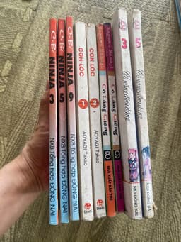 Set 9q vở tranh: cơn lốc, cô bé ninja, cô nàng đỏm dáng, cô láng giềng 1