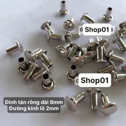 (hơn 260c) Túi 100g Đinh Tán Rỗng 8x3mm Đinh Mũ Bảo Hiểm Đinh tán mũ 1