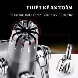 Dụng cụ tỉa lông mũi cầm tay an toàn, không đau, bằng thép không gỉ, vệ sinh hiệu quả cho người dùng 4