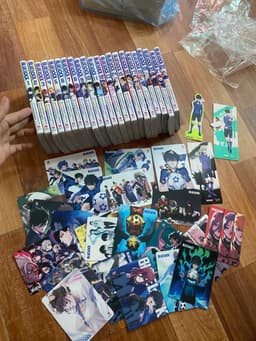 (+poster) Bộ 22q vở Blue Lock Bluelock T1-22 full card + 3 standee + poster 1