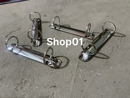 (lỗ 3cm) Combo 10c Kẹp còng giữ giấy 2 nhẫn chữ o - Khoá kẹp Gáy sổ còng - Kẹp giấy bảng quảng cáo, thông báo bầu cử, kế hoạch .... 2