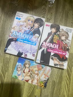 Bộ 2q vở Novel AMAGI Công Viên Rực Rỡ tập 1,2 kèm phụ kiện 3