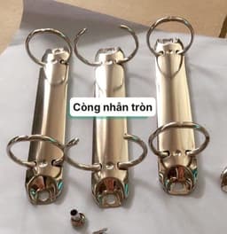 (lỗ 3cm) Combo 10c Kẹp còng giữ giấy 2 nhẫn chữ o - Khoá kẹp Gáy sổ còng - Kẹp giấy bảng quảng cáo, thông báo bầu cử, kế hoạch .... 1