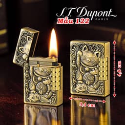 HCM Bật Lửa Dupont Lùn Xài Gas Hình Khắc Nổi Các Kiểu (Chọn Mẫu) 7