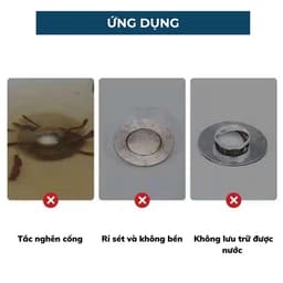 Nút nhấn bồn rửa mặt với thiết kế hiện đại và tiện lợi. 3