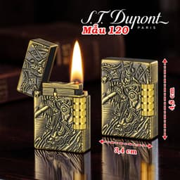 HCM Bật Lửa Dupont Lùn Xài Gas Hình Khắc Nổi Các Kiểu (Chọn Mẫu) 5