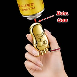 HCM Bật Lửa Gas Khè Kim Loại Hình Bàn Chân Độc Lạ 5