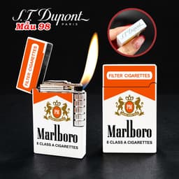 bật lửa S.T.Dupont M-98 hình gói marlboro - xài gas 2
